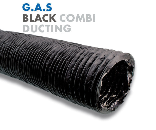 G.A.S - 8 Black Combi Ducting 5m 203mm