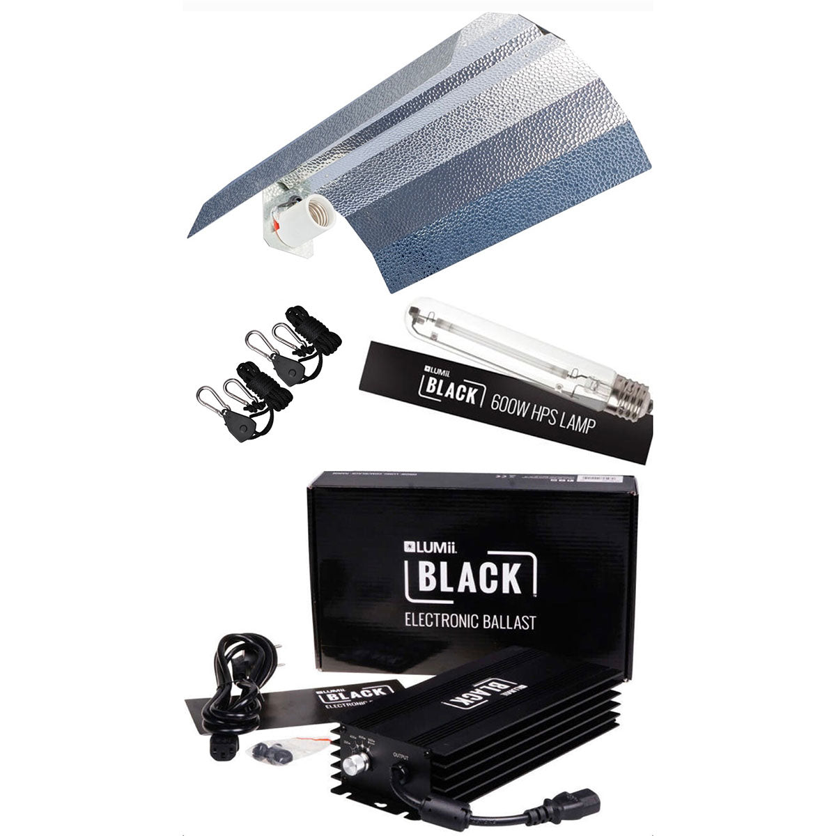 Lumii Black 600w Digital Light Kit Adjustable