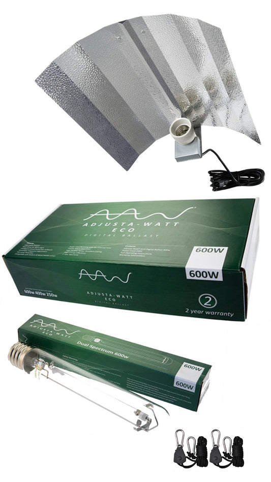 Adjusta-Watt Eco 600w Digital Light Kit