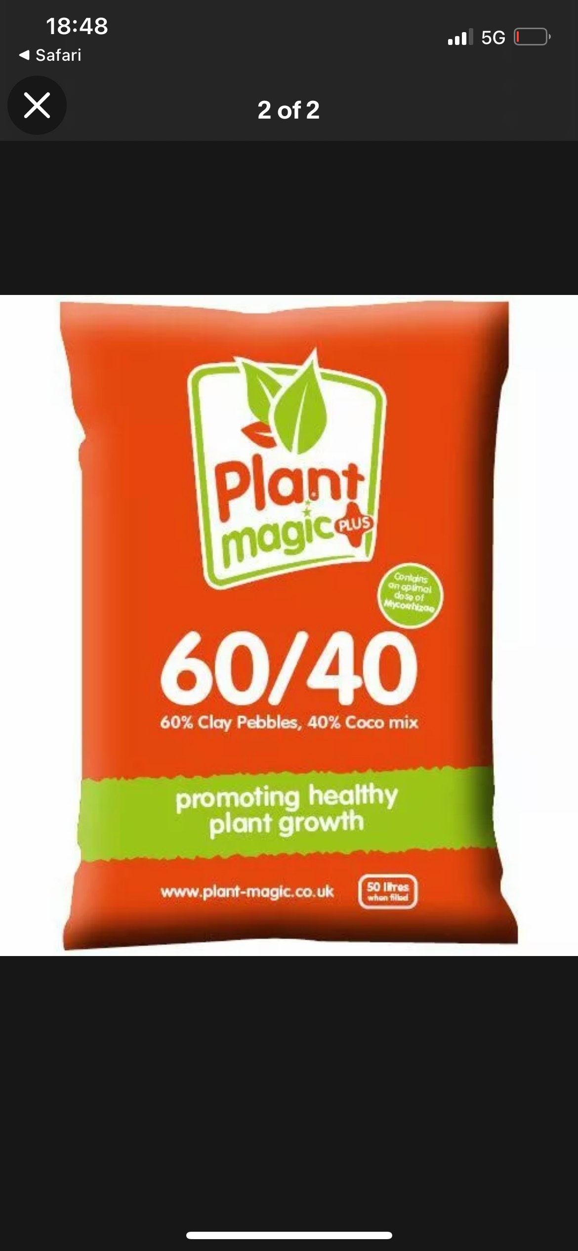 Plant Magic 60/40 Pebble/Coco Mix 50L